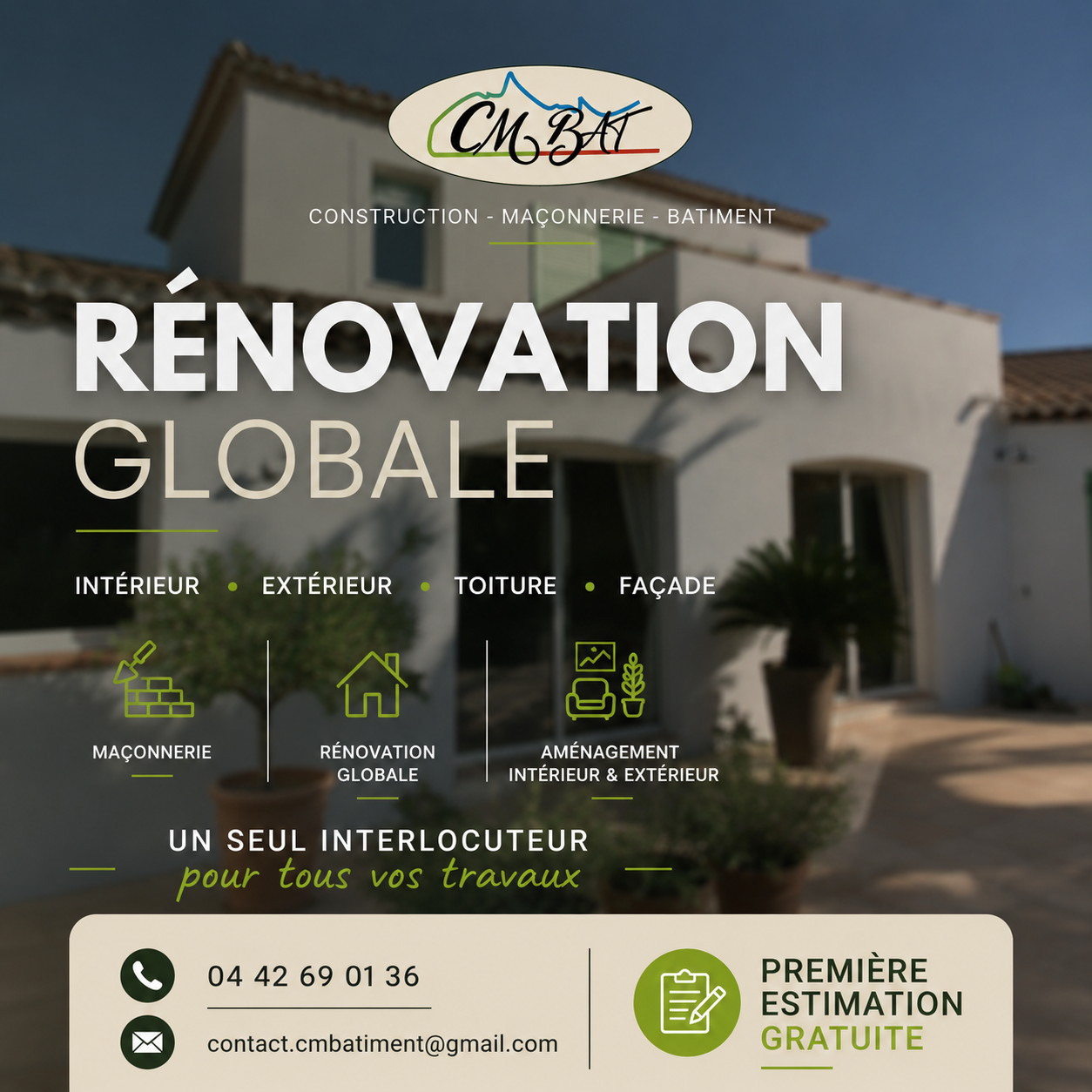 Nos réalisations - CM BAT - construction - maçonnerie - rénovation
